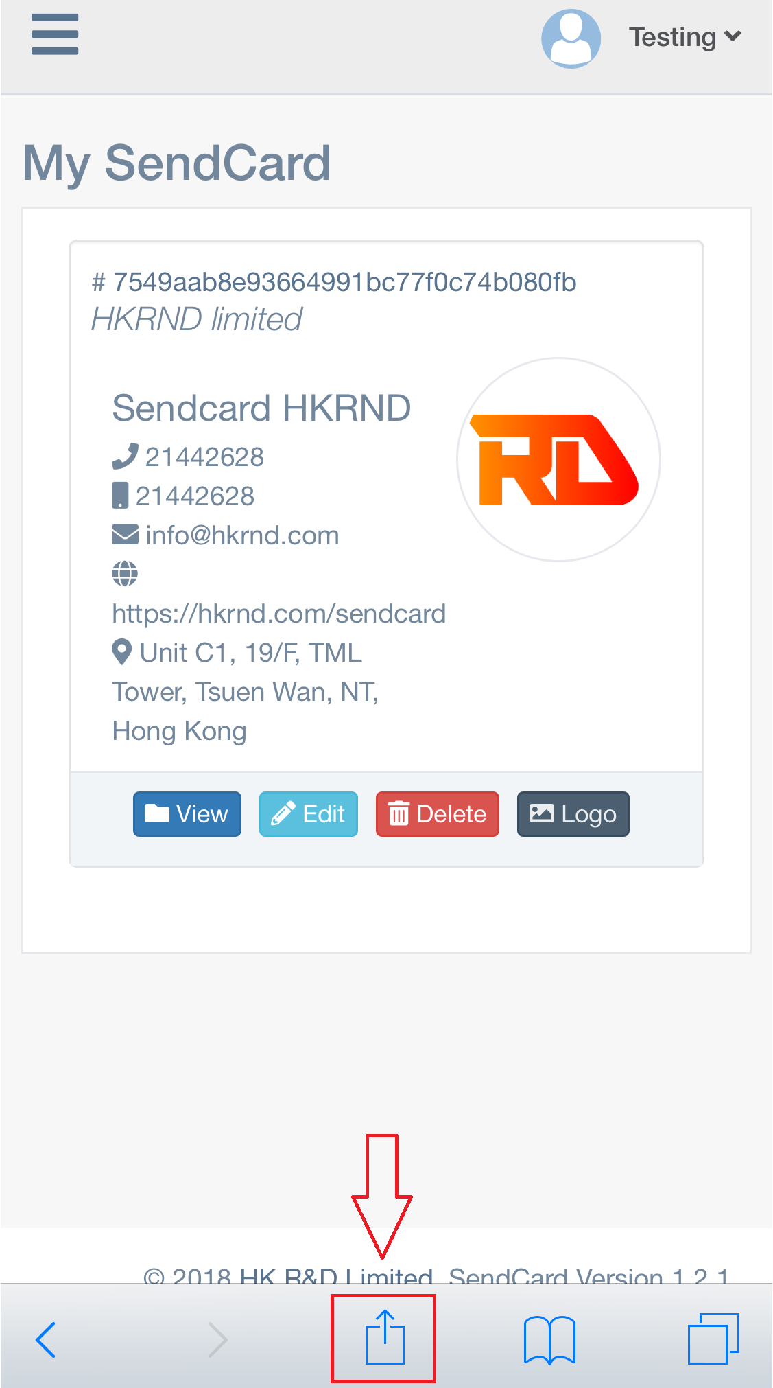 RND SendCard