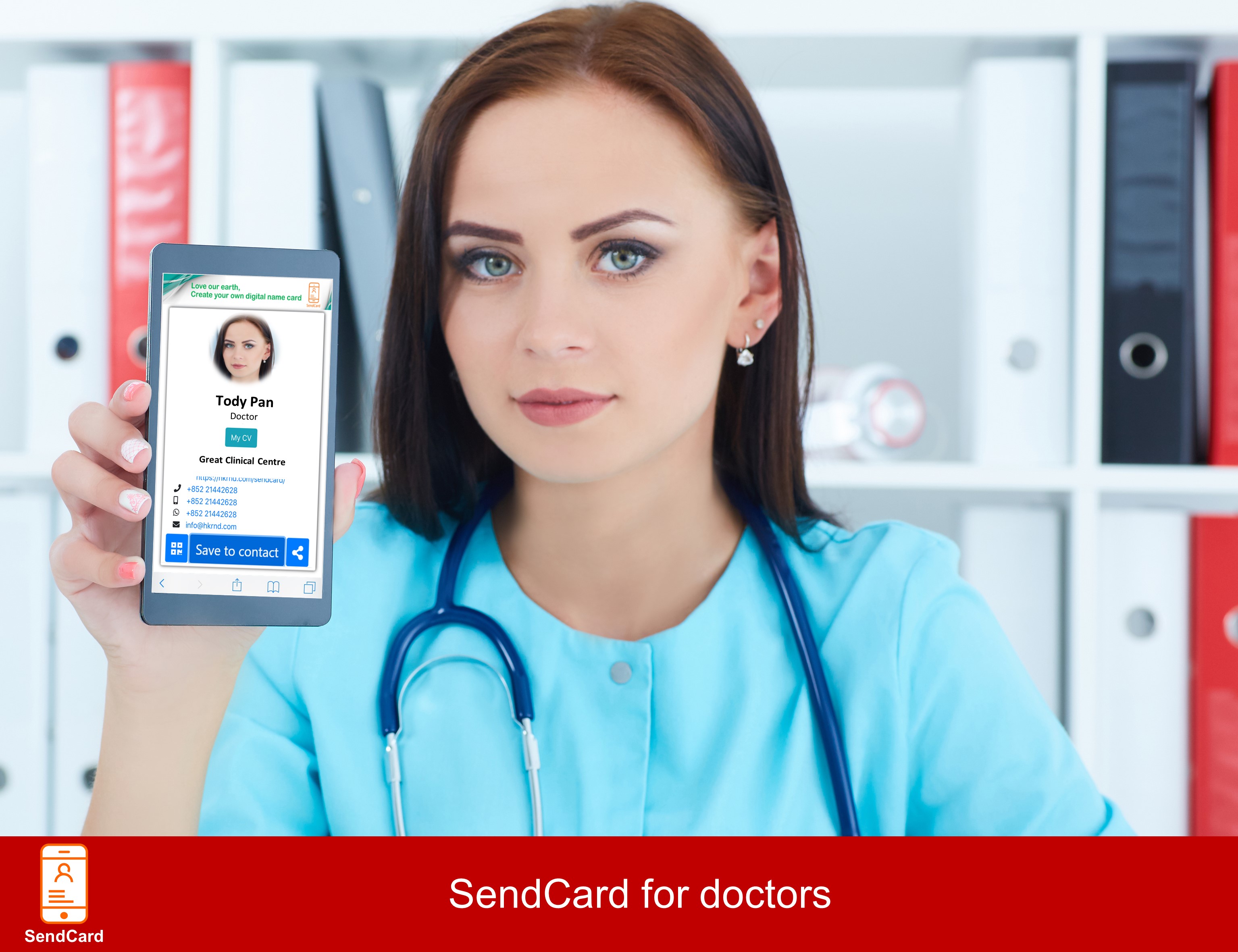 Doctor using SendCard